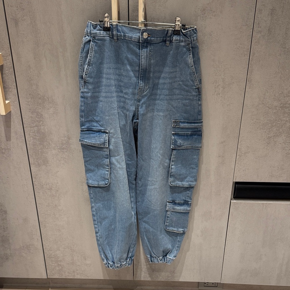 Ardene Denim Cargo Jeggings for Women